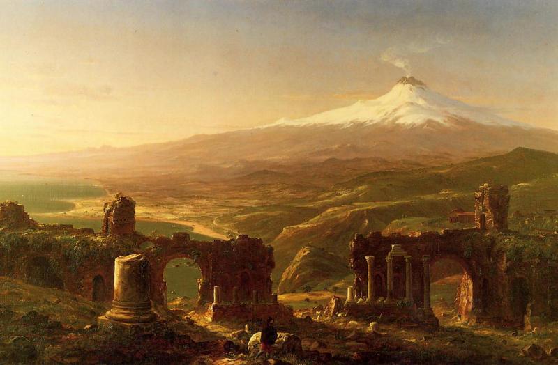 Thomas Cole Mount Etna from Taormina France oil painting art